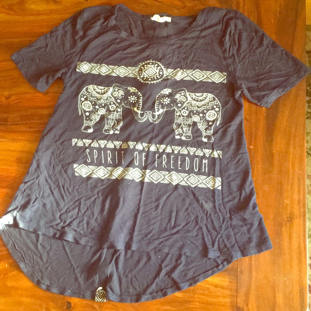 Women’s Blue Elephant Top